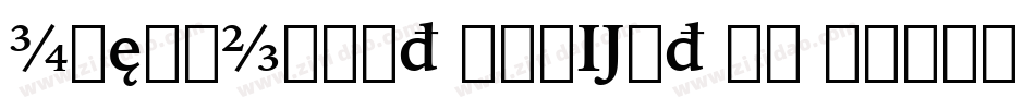IowanOldSt BlkExt BT Black Extension字体转换